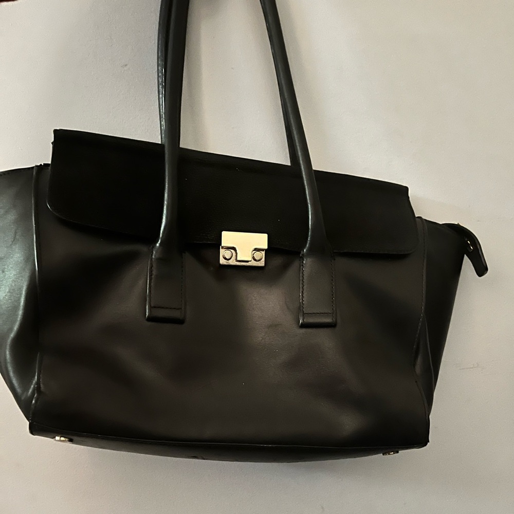 Loeffler Randall black leather bag